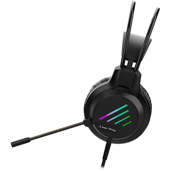 Headset Gamer com fio P3 e USB, Hastes ajustáveis, Microfone flexível, M19, Loop Way - CX 1 UN