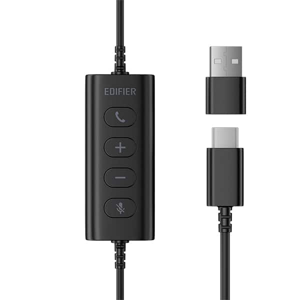 Headset USB profissional, Mono, Preto, CC100, Edifier - CX 1 UN
