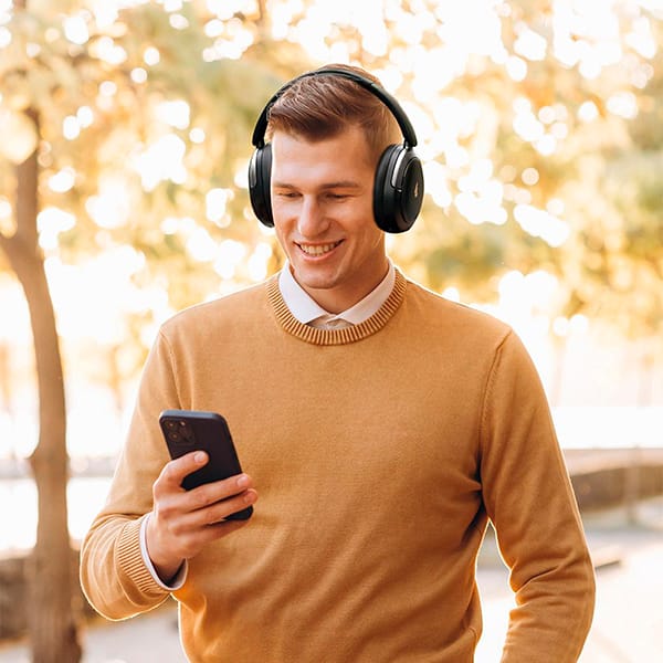 Headphone Bluetooth 5.4 com cancelamento de ruído, Atom Max, Preto, Edifier - CX 1 UN