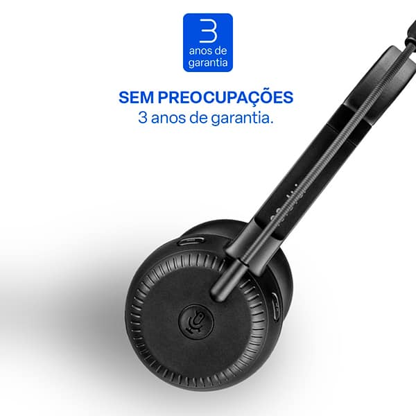 Headset Bluetooth HBT1500, Bateria Recarregável, Haste e Microfone Ajustáveis, Bluetooth 5.4, Microfone com cancelamento de Ruídos, PH503, Multi - CX 1 UN