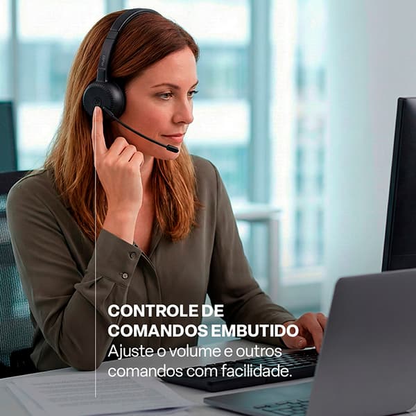 Headset Bluetooth HBT1500, Bateria Recarregável, Haste e Microfone Ajustáveis, Bluetooth 5.4, Microfone com cancelamento de Ruídos, PH503, Multi - CX 1 UN