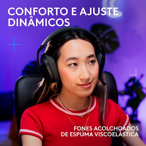 Headset Gamer G321 Lightspeed, Sem fio, Bluetooth, Preto, 981-001562, Logitech G - CX 1 UN