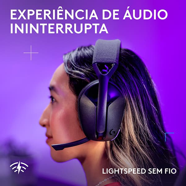 Headset Gamer G321 Lightspeed, Sem fio, Bluetooth, Preto, 981-001562, Logitech G - CX 1 UN