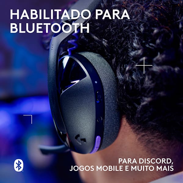 Headset Gamer G321 Lightspeed, Sem fio, Bluetooth, Preto, 981-001562, Logitech G - CX 1 UN