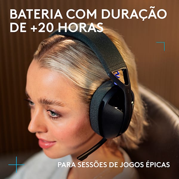 Headset Gamer G321 Lightspeed, Sem fio, Bluetooth, Preto, 981-001562, Logitech G - CX 1 UN