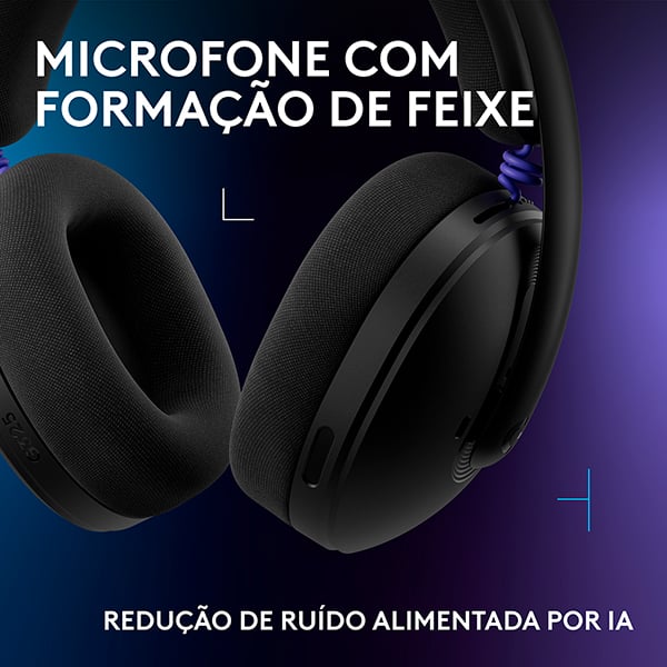 Headset Gamer G325 Lightspeed, Sem fio, Bluetooth, para PC, PlayStation, Nintendo Switch 1 e 2, Preto, 981-001523, Logitech G - CX 1 UN