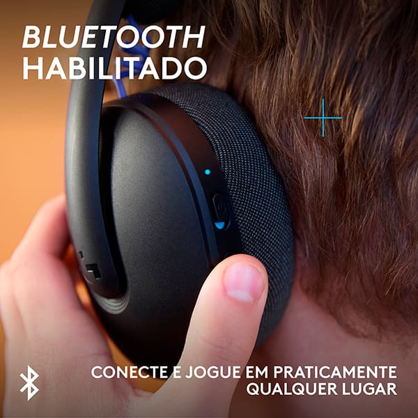 Headset Gamer G325 Lightspeed, Sem fio, Bluetooth, para PC, PlayStation, Nintendo Switch 1 e 2, Preto, 981-001523, Logitech G - CX 1 UN
