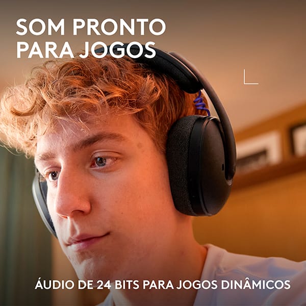 Headset Gamer G325 Lightspeed, Sem fio, Bluetooth, para PC, PlayStation, Nintendo Switch 1 e 2, Preto, 981-001523, Logitech G - CX 1 UN