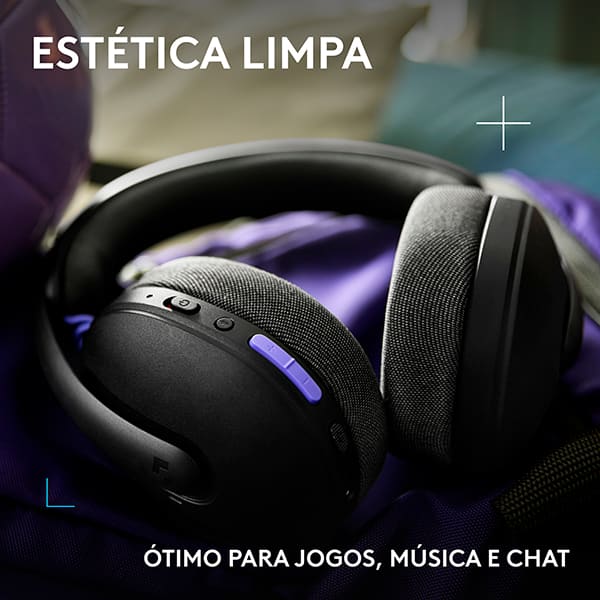 Headset Gamer G325 Lightspeed, Sem fio, Bluetooth, para PC, PlayStation, Nintendo Switch 1 e 2, Preto, 981-001523, Logitech G - CX 1 UN