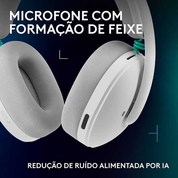 Headset Gamer G325 Lightspeed, Sem fio, Bluetooth, para PC, PlayStation, Nintendo Switch 1 e 2, Branco, 981-001530, Logitech G - CX 1 UN
