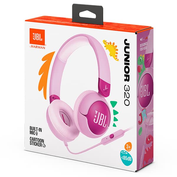 Headphone Bluetooth infantil Junior 320, Rosa, JBL - CX 1 UN