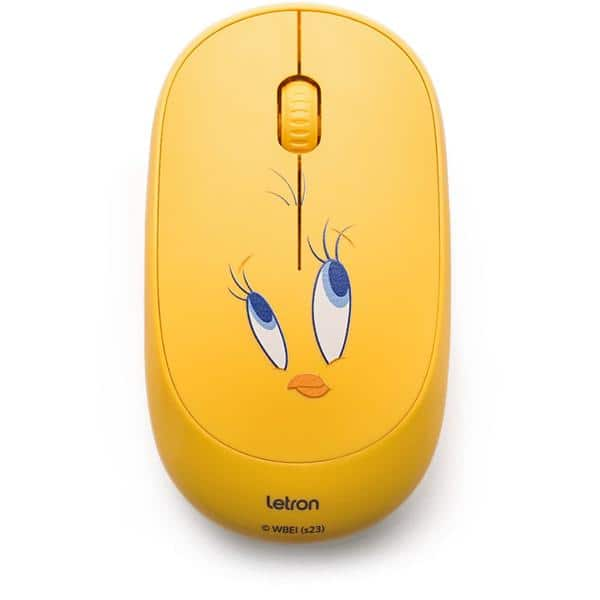 Mouse sem fio Looney Tunes, Piu Piu, com 3 botões, 94605, Leonora - CX 1 UN