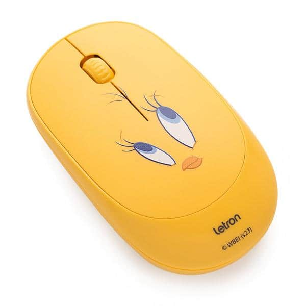 Mouse sem fio Looney Tunes, Piu Piu, com 3 botões, 94605, Leonora - CX 1 UN