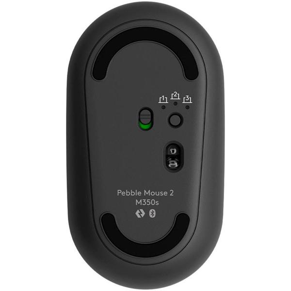 Mouse sem fio bluetooth Pebble 2, M350S, Grafite, 910-007049, Logitech - CX 1 UN