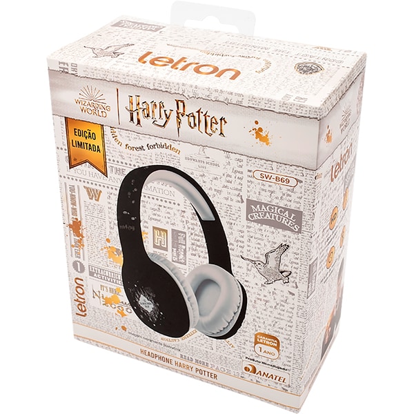 Headphone Bluetooth, Harry Potter, 74801, Letron - CX 1 UN