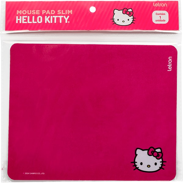 Mouse Pad Slim Hello Kitty, Estampas Sortidas, Letron - PT 1 UN