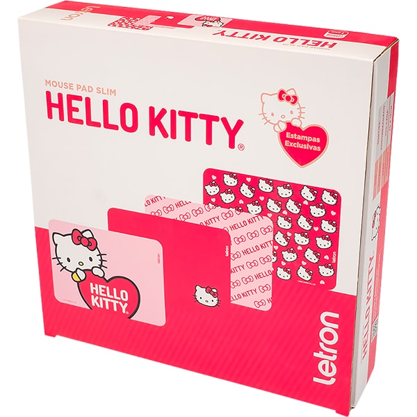 Mouse Pad Slim Hello Kitty, Estampas Sortidas, Letron - PT 1 UN