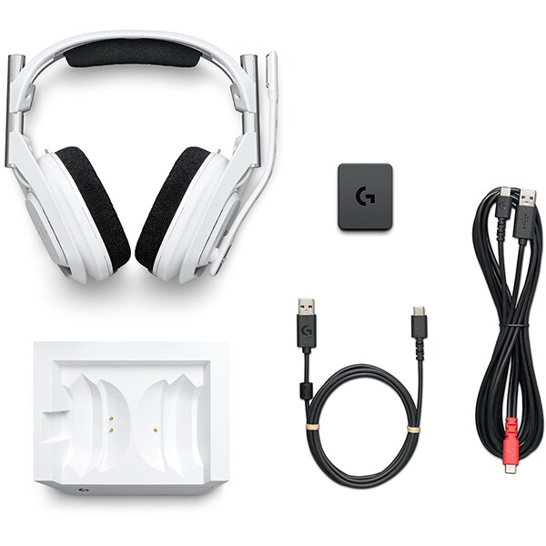 Headset Gamer sem Fio, Astro A50 + Base, para PS5/PC/XBOX, Branco, 939-002132 Logitech - CX 1 UN