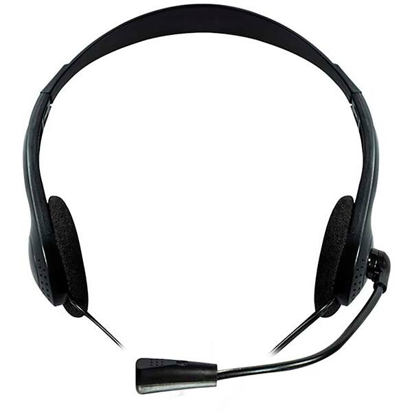 Headset com microfone HF100, Conexão P2, Preto, PH002, Multi - CX 1 UN