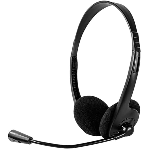 Headset com microfone HF100, Conexão P2, Preto, PH002, Multi - CX 1 UN