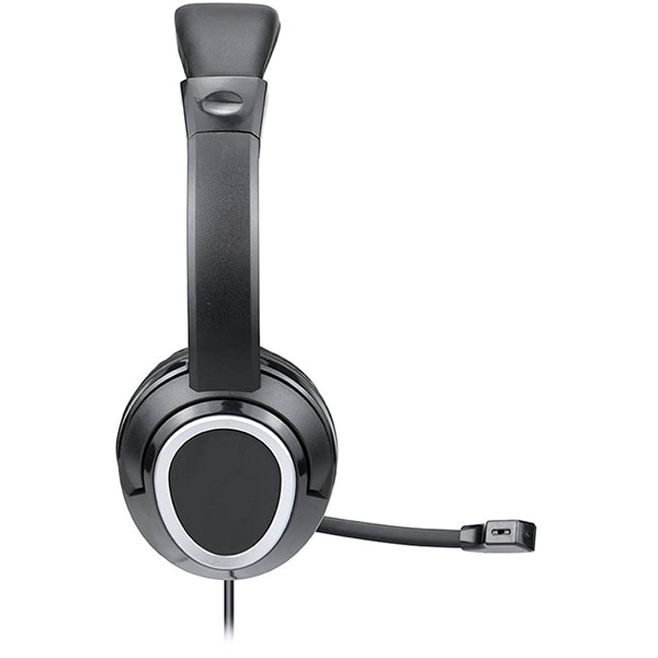 Headset com fio, com ajuste de volume, Conexão USB e P3, Preto, PH427, Multi - CX 1 UN