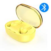 Fone de ouvido Bluetooth max sound, Amarelo, FN588, Bright - CX 1 UN