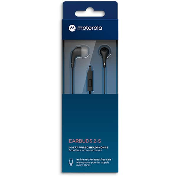 Fone de ouvido intra auricular earbuds 2-S, Preto, Motorola - CX 1 UN