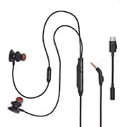 Fone de ouvido Quantum 50C, Conexão P3, Intra-auricular, Com adaptador E/D, Preto, JBL - CX 1 UN Fone de ouvido Quantum 50C, Conexão P3, Intra-auricular, Com adaptador E/D, Preto, JBL - CX 1 UN