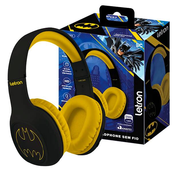 Headphone Bluetooth Batman 10517 Letron CX 1 UN