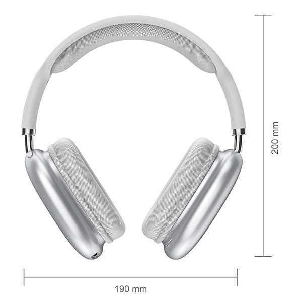 Headphone Bluetooth 6.0, P2, Microfone Integrado, Branco, E15, Loop Way - CX 1 UN