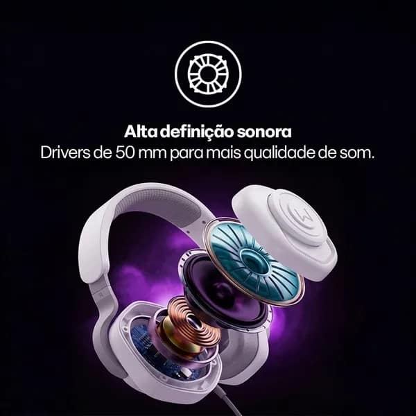 Headset Gamer P3 PH700 branco Warrior CX 1 UN Headset Gamer P3 PH700 branco Warrior CX 1 UN