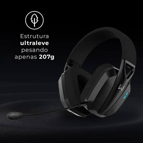 Headset Gamer PH704, Conexão USB, Bluetooth, P3, Microfone Removível, Compatibilidade PC, PS4, PS5, laptop, Mac, Xbox One, Nintendo Switch e dispositivos mobile, Preto, Warrior - CX 1 UN Headset Gamer PH704, Conexão USB, Bluetooth, P3, Microfone Removível, Compatibilidade PC, PS4, PS5, laptop, Mac, Xbox One, Nintendo Switch e dispositivos mobile, Preto, Warrior - CX 1 UN