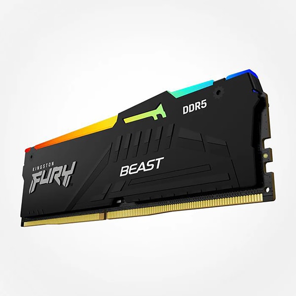 Memória RAM Kingston Fury Beast, 8GB (1 x 8GB), 5600MHz, DDR5, CL40, DIMM, RGB EXPO, Preto, KF556C40BBA-8 - BT 1 UN