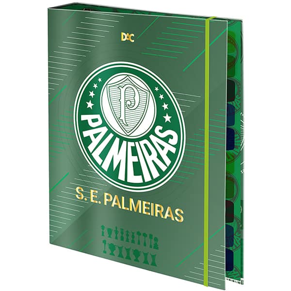 Fichário universitário 4 argolas com elástico, Palmeiras, 5260, DAC - PT 1 UN
