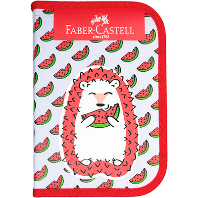 Estojo Escolar Coleção Mamíferos Porco Espinho, 18 itens, Faber-Castell - PT 1 UN Estojo Escolar Coleção Mamíferos Porco Espinho, 18 itens, Faber-Castell - PT 1 UN