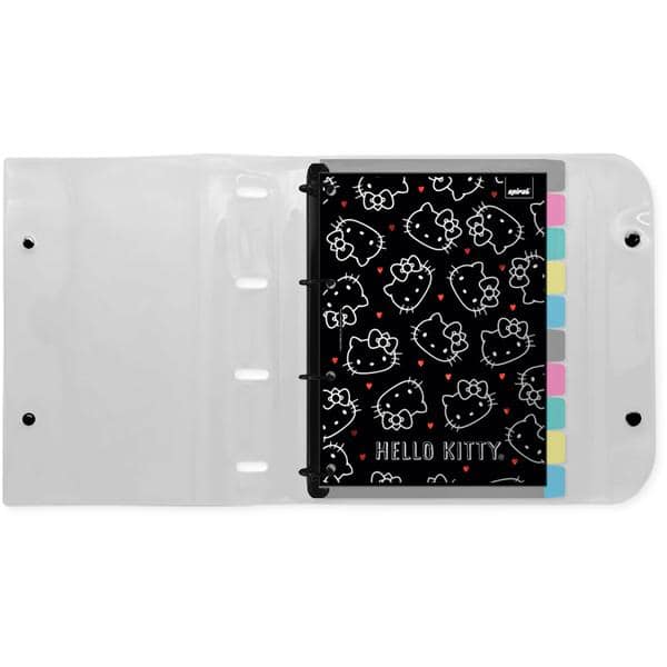 Fichário Universitário 4 Argolas com 200 Folhas, Hello Kitty, 2646804, Spiral Hki - PT 1 UN