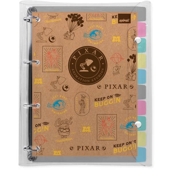 Fichário Universitário 4 Argolas com 200 Folhas, Pixar, 2646811, Spiral Px - PT 1 UN Fichário Universitário 4 Argolas com 200 Folhas, Pixar, 2646811, Spiral Px - PT 1 UN