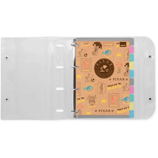 Fichário Universitário 4 Argolas com 200 Folhas, Pixar, 2646811, Spiral Px - PT 1 UN Fichário Universitário 4 Argolas com 200 Folhas, Pixar, 2646811, Spiral Px - PT 1 UN