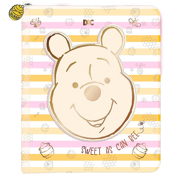 Fichário universitário 4arg. c/zíper 48fls Pooh 5367 DAC PT 1 UN