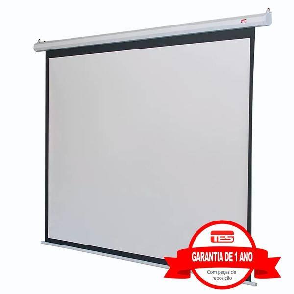 Tela de projeção elétrica 2,03x1,52m 220v TEM100VA TT421 Tes CX 1 UN