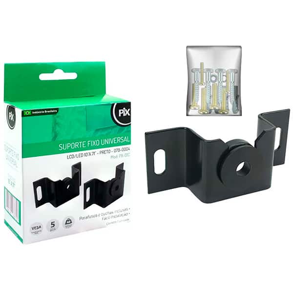 Suporte para TV fixo 10" a 71" universal 079-0004 Pix CX 1 UN