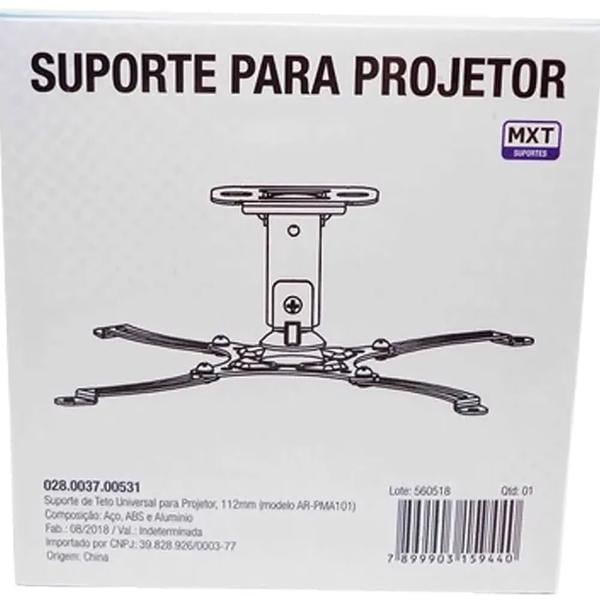 Suporte de teto p/projetor univers. AR-PMA101 28.37.531 Mxt CX 1 UN