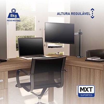 Suporte para monitor bi-articulado, de 13 a 32 polegadas, 28.37.550, Mxt - CX 1 UN