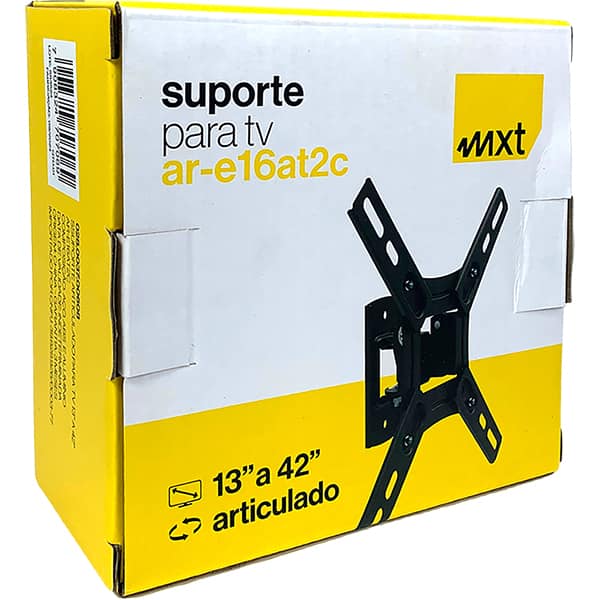 Suporte para TV articulado 13" a 42", AR-E16ST2C, Mxt - CX 1 UN