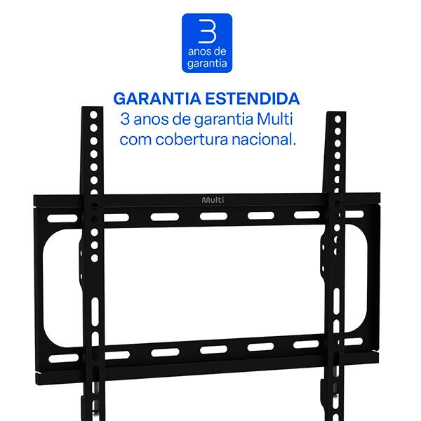 Suporte para TV fixo 23" a 60" SU103 Multilaser CX 1 UN Suporte para TV fixo 23" a 60" SU103 Multilaser CX 1 UN