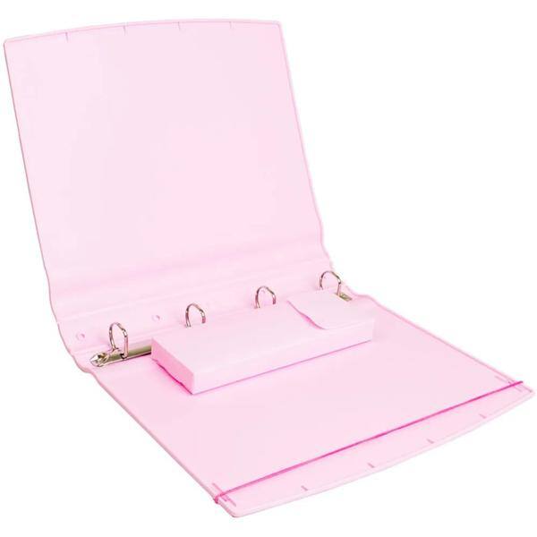 Fichário universitário 4 rosa pastel 5022.WP Dello PT 1 UN