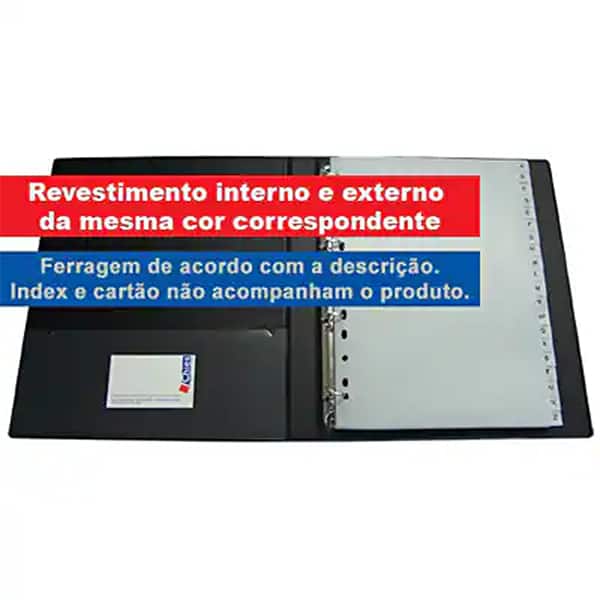 Fichário 4 argolas plástico A4 lombada 3.0 branco 1891 Chies PT 1 UN