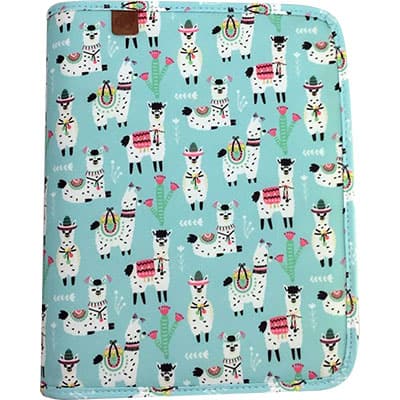 Fichário universitário 4 arg. c/zíper Lhama 2501482 Trousses PT 1 UN