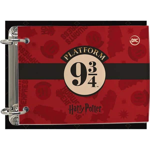 Mini caderno argolado, horizontal, 2 argolas, Harry Potter, 3822, DAC - PT 1 UN