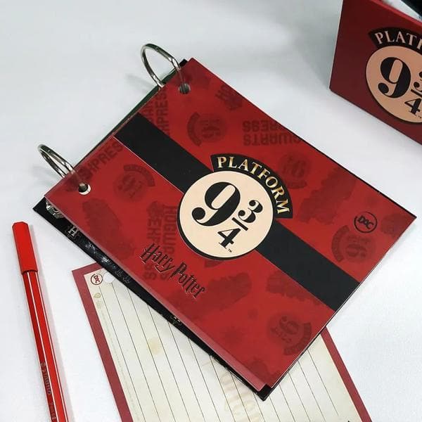 Mini caderno argolado, horizontal, 2 argolas, Harry Potter, 3822, DAC - PT 1 UN
